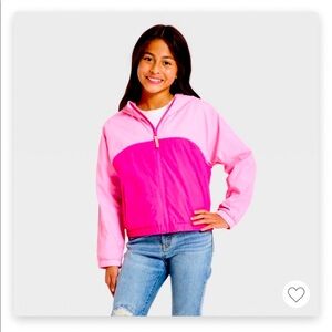 Girls' Colorblocked Windbreaker Jacket - Cat & Jack™ Pink